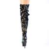 Pleaser - DELIGHT3004 Plateau overknee Laarzen - Blauw/Zwart Product image
